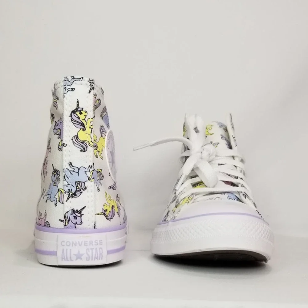 Converse Youth CTAS Unicorn Hi Tops Sneakers White Size 3 NIB A00927F